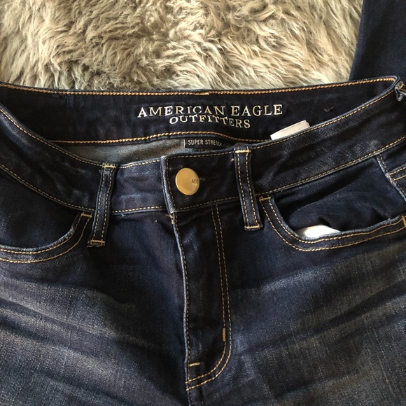 SOLD | American Eagle Dark Wash Jeggings 4 LONG - Picture 3 of 6